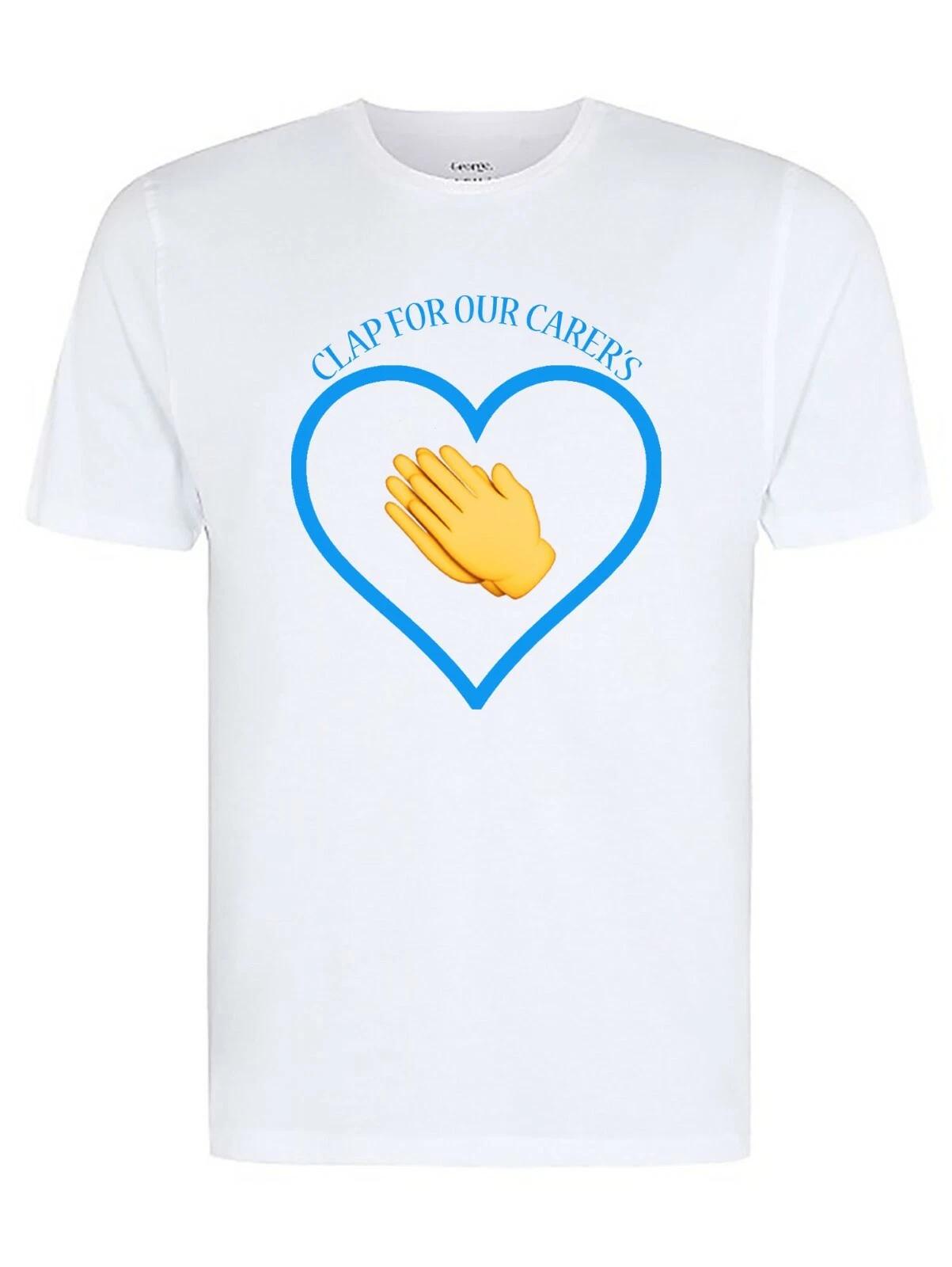 Clap For Our Carer s 2020 T-Shirt. A % Of All sales Goes To NHS Charities S