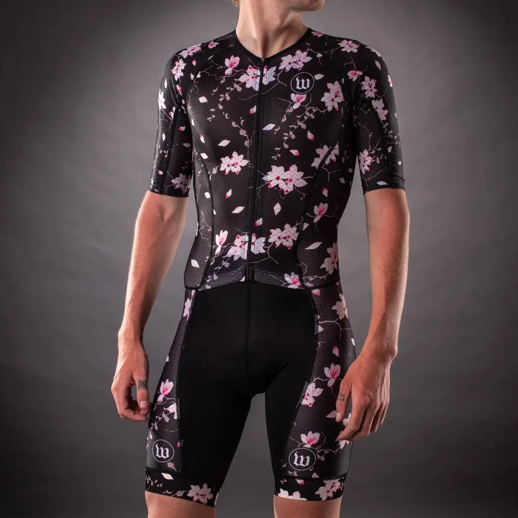 Wattie Ink Bike Shorts Bike SuitsMen‘s Cycling Jumpsuit Race Skinsuits for Cycling Speed Suit Long Sleeve Jersey Road Mountain