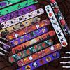 100 Peças Pulseiras de Bater Únicas com Tema de Halloween Pulseiras de Bater de Halloween para Reuniões Temáticas e Celebração