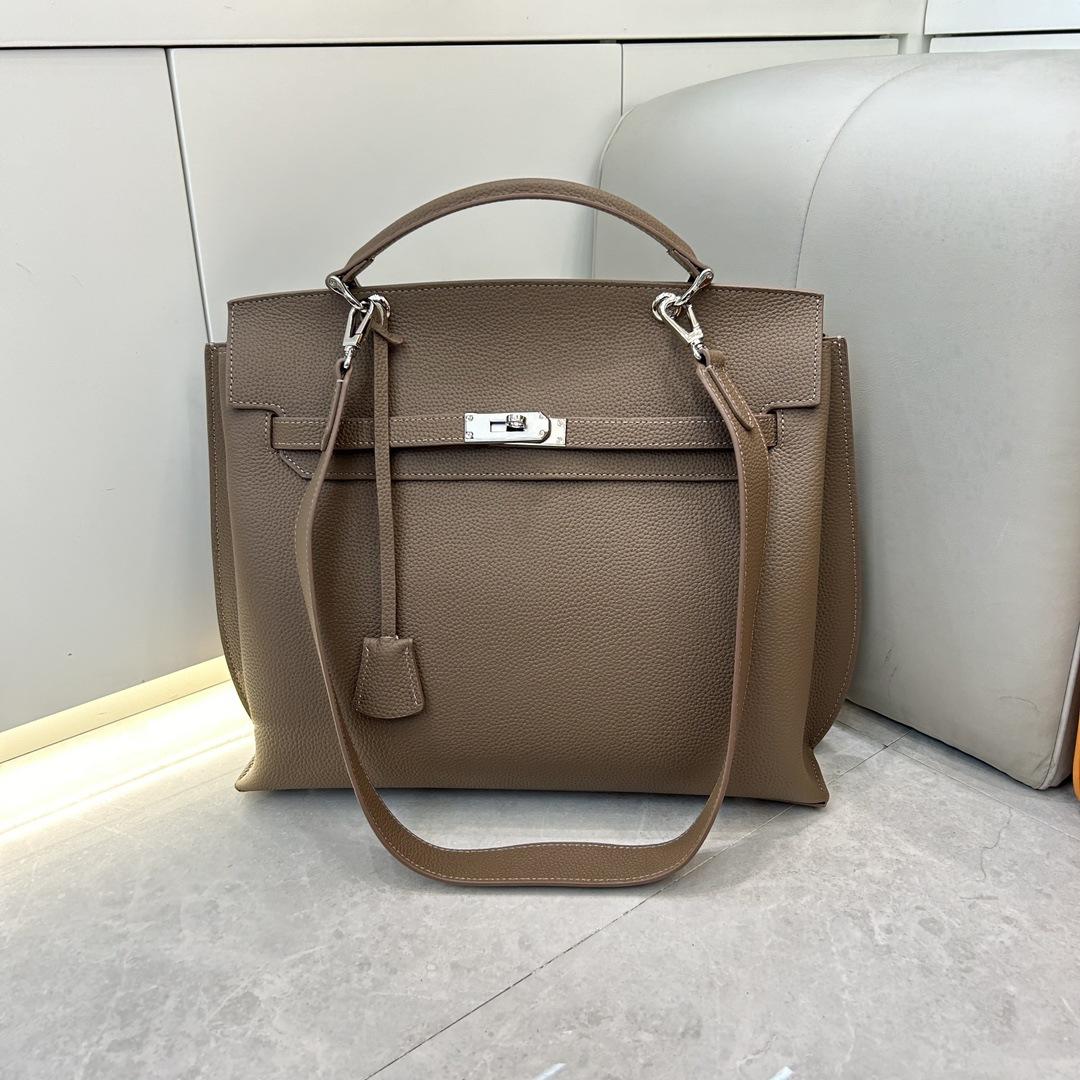 

Сумка-мессенджер на плечо из первого слоя коровьей кожи с рисунком личи, платиновая, модная, большой вместимости 29*11*25 темно-коричневого