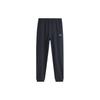 Li-Ning American Vintage Knight Pattern Straight Leg Casual Pants And Hoodie Set Men Pants And Hoodie Set Light-Gray Black YWDT227-2+YKLT225-1