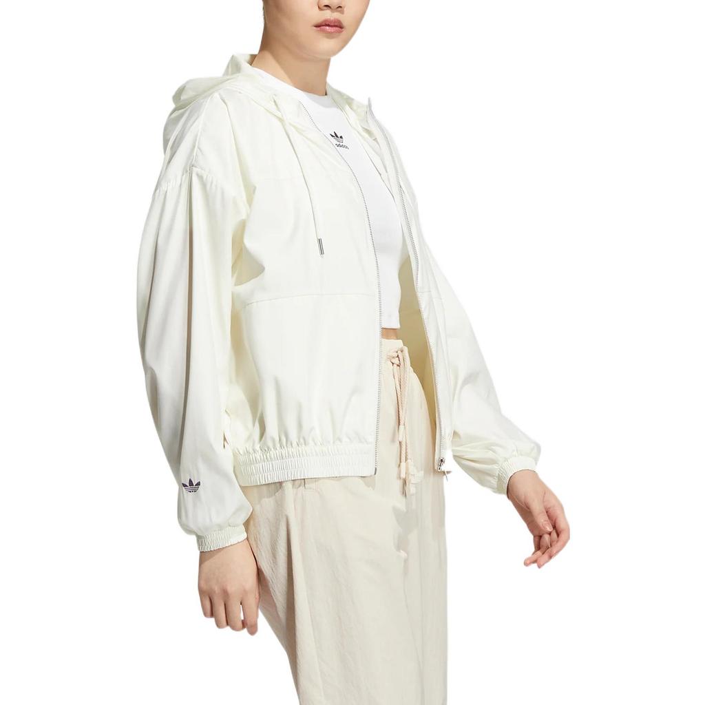 Adidas Originals MODERN COLLEGIATE Jackets Women's White Hooded Moderate Other HS1933
