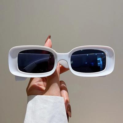 Luxury Brand Designer Small Frame Square Sunglasses Women Vintage Fashion Sun Glasses For Men Popular Punk Hip Hop Candy Shades