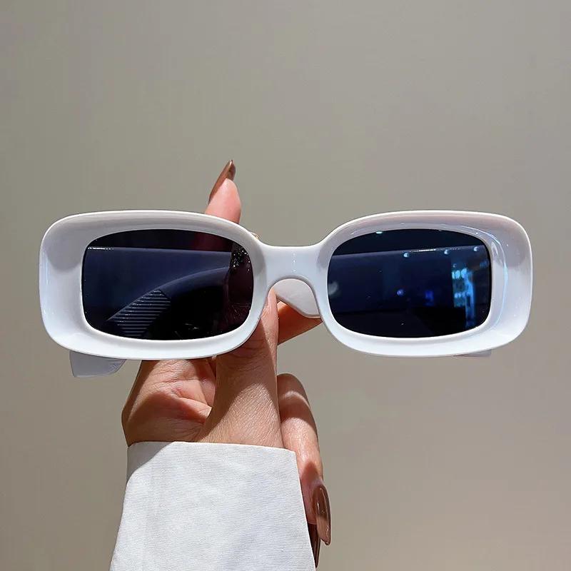 Luxury Brand Designer Small Frame Square Sunglasses Women Vintage Fashion Sun Glasses For Men Popular Punk Hip Hop Candy Shades