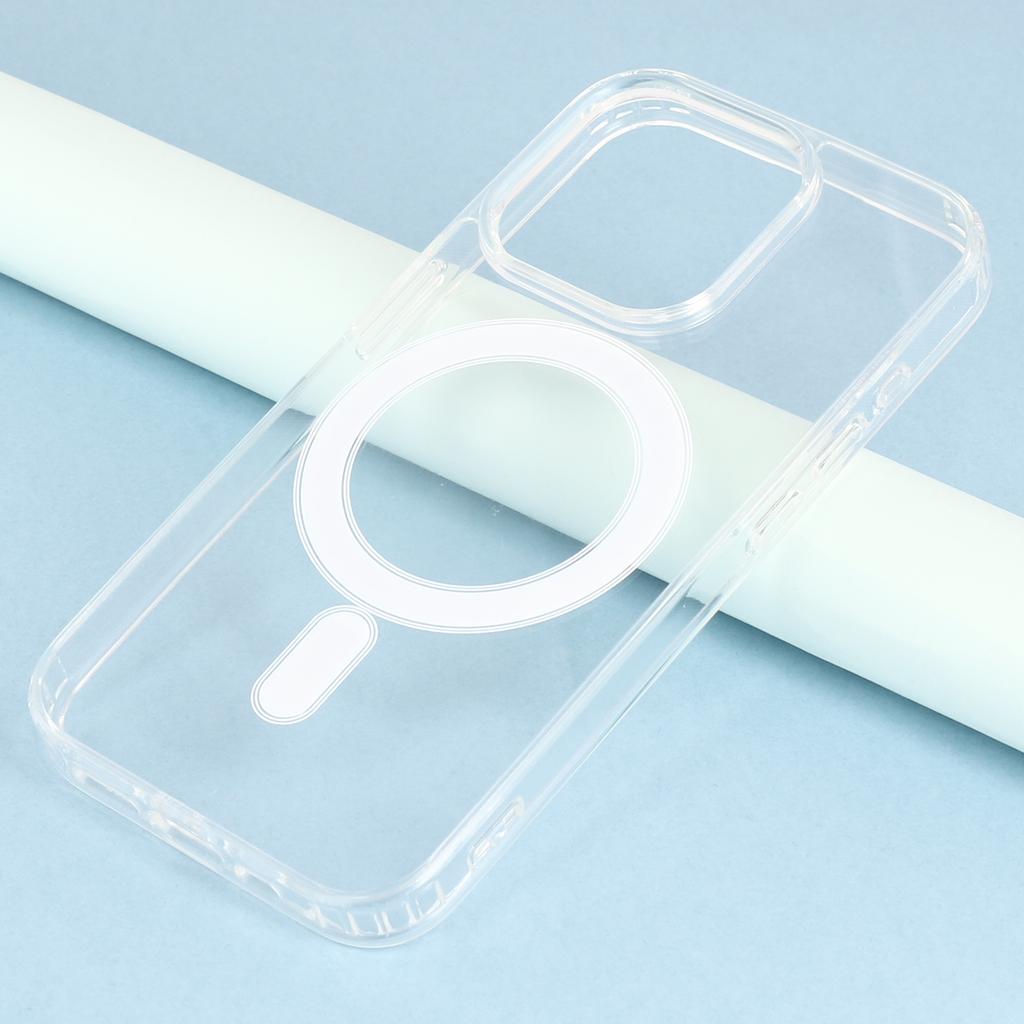 For iPhone 15 Pro Max Case Compatible with MagSafe TPU+Acrylic Clear Phone Cover