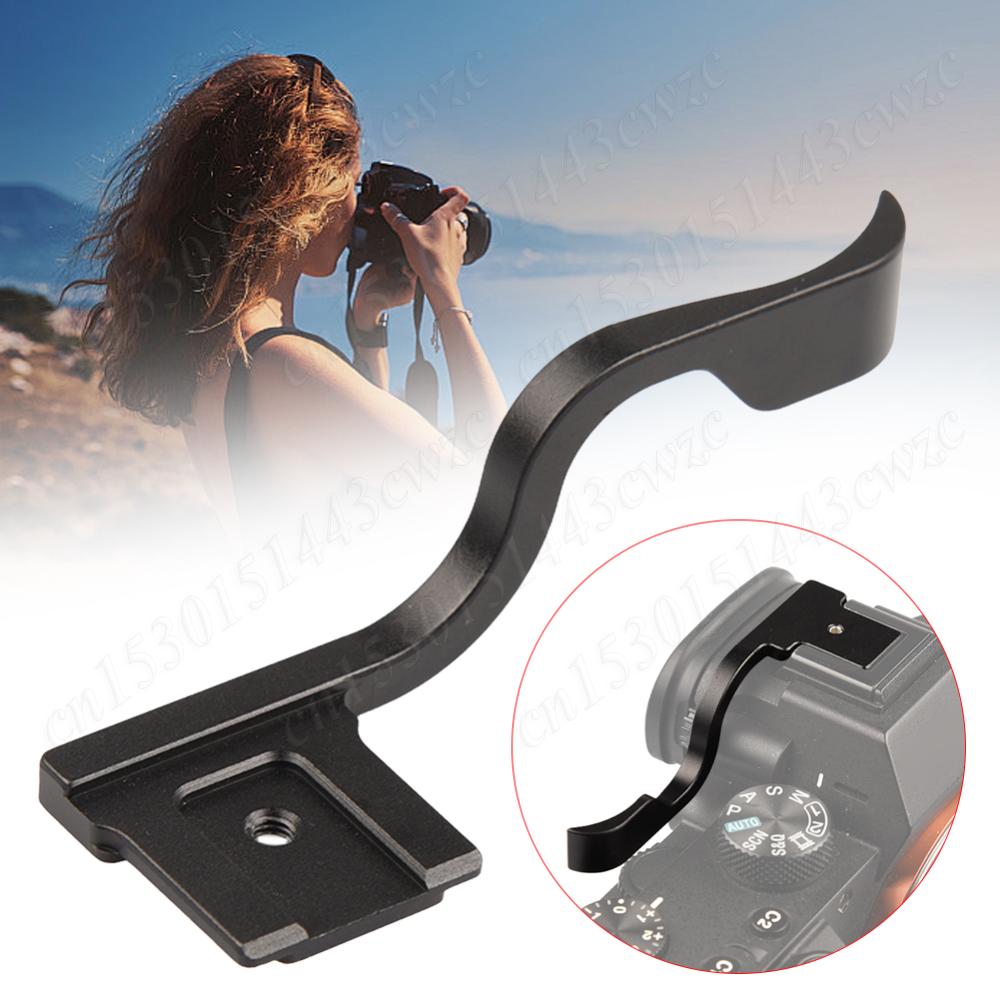 Camera Thumb Up Grip Aluminium Alloy Hot Shoe Thumb Up Rest Hand Grip for Sony A7 A7RII A7M2 A7SII A7R3 A7RIII A7M3 A9