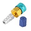 QC1234L+13LS5V1 R1234YF Conector de lichid fluorurat pentru agent frigorific AC pentru mașină, cuplare rapidă laterală joasă