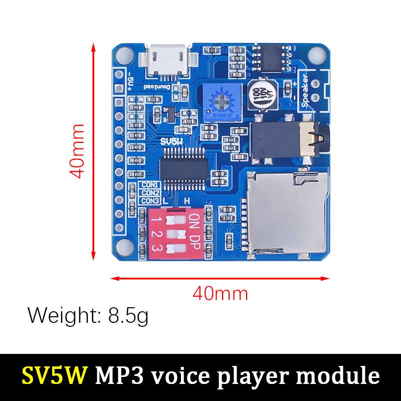 DY-HV8F DY-HV20T Voice Playback Module Board MP3 Music Player 10W 20W 12V 24V Playback Serial Control DIY Electronic For Arduino