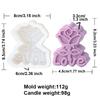 DIY Rose Heart Candle Molds 2D Love Slogan Aromath Soap Resin Mold Chocolate Cake Baking Tool Valentine's Day Decoration Gifts