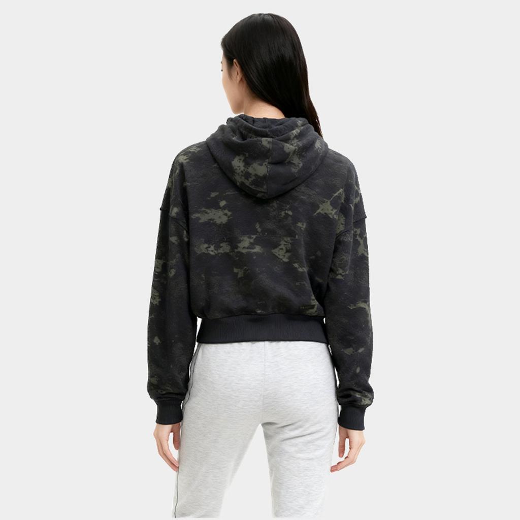 Under Armour Journey Washed Geprägter Hoodie Pullover Damen Tops Schwarz 1376915-001