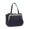 New lychee pattern creative mouth gold bag Japanese leather hand carry change bag mini double clip coin storage bag