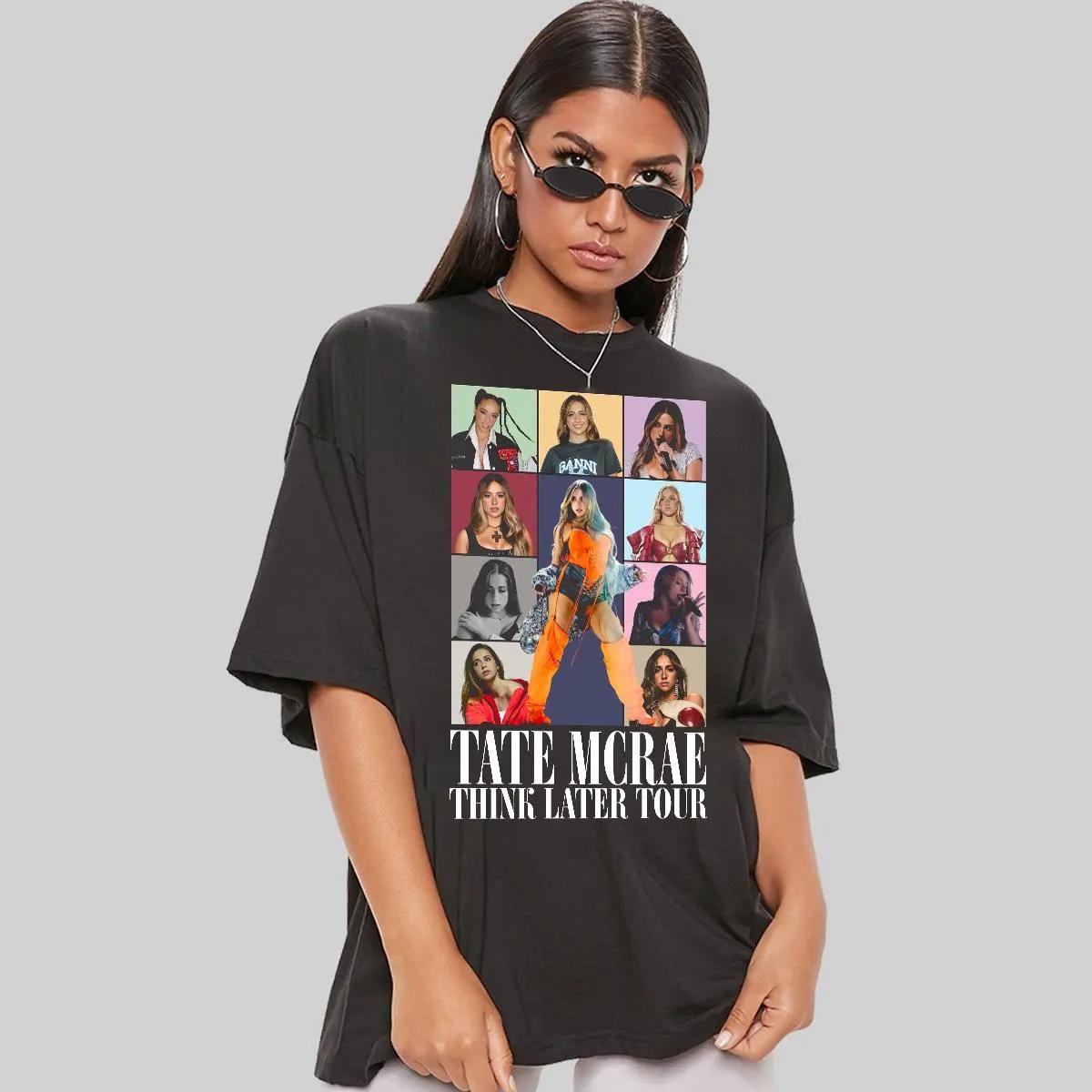 

Tate Mcrae 2025 Concert Tshirt for Unisex and Women Summer Cotton Clothing Fashionable and Casual Round Neck Short Sleeved Tshirt 4XL