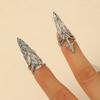 Metal Nail Ring Machinery Style Punk Metal Jewelry Daily Gothic Ring  Halloween