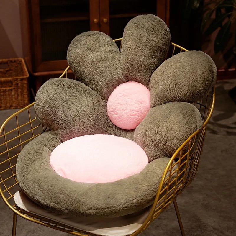 Sunflower Integrated Seat Cushion Office Long Time Sitting Chair Cushion Student Dormitory Household Plush Petal Buttock Cushion