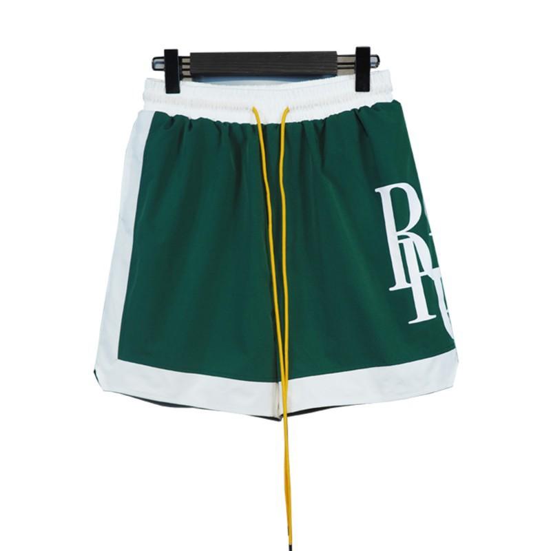 Mens Hip Hop Drawstring Shorts With Reflective 3M Letter Print Loose Fit Streetwear Cargo Jogger Pants