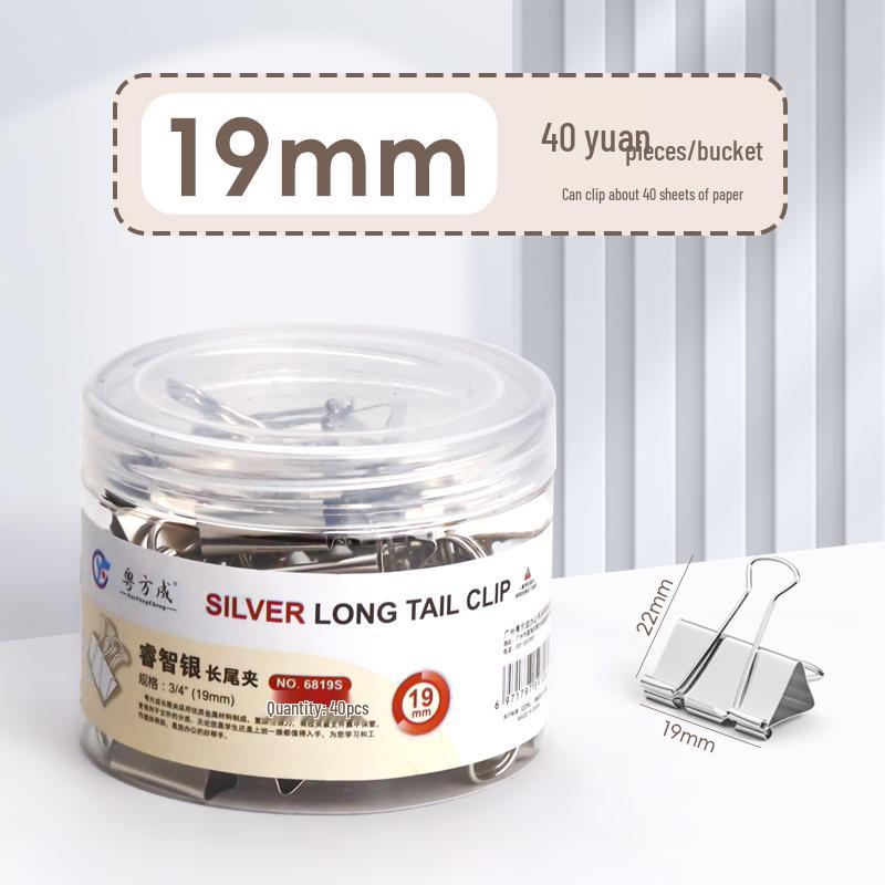 Набор серебристых зажимов-бульдогов: Большие, Средние, Маленькие Ассорти Клипсы из Нержавеющей Стали