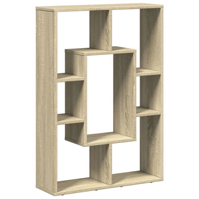 VidaXL Bookcase Sonoma Oak 63x20x90 Cm Engineered Wood, Shelf, Storage Shelf, Book Support, Shelf To 858140