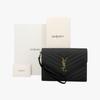 Saint Laurent Cassandra Monogram Matelassé Steppung Gold Clutch Tasche Bow01 1000