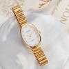 Spotted Diamond Steel Strap Women'S Watch Oval Color Shell Dial Casual Literary Quartz Movement Women'S Watch