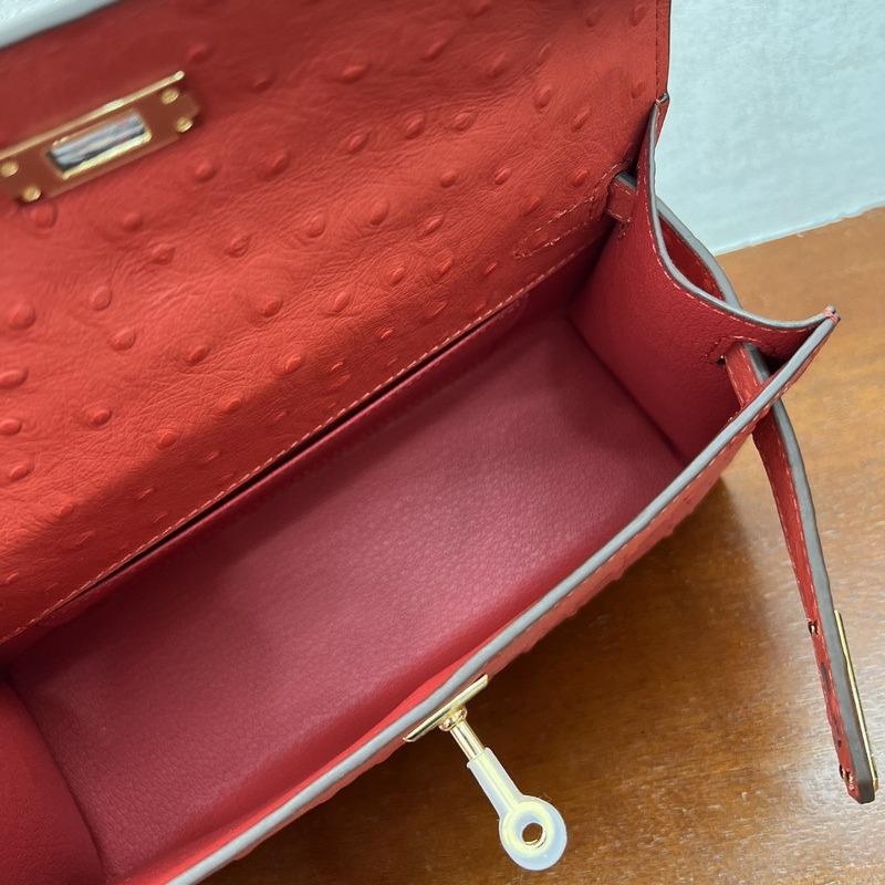 Nuova borsa da donna in vera pelle, borsa a mano in pelle bovina primo strato con motivo struzzo, borsa a tracolla da donna