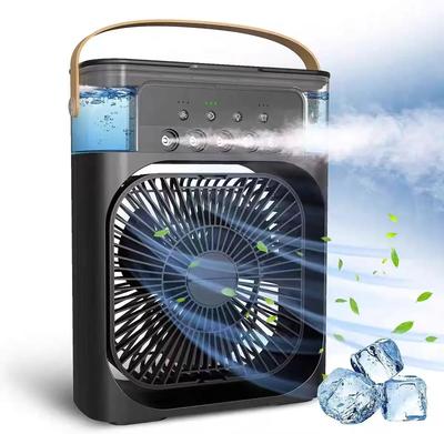 Portable Air Conditioner Fan Mini Evaporative Air Cooler with 7 Colors LED Light 1/2/3 H Timer 3 Wind Speeds and 3 Spray Modes