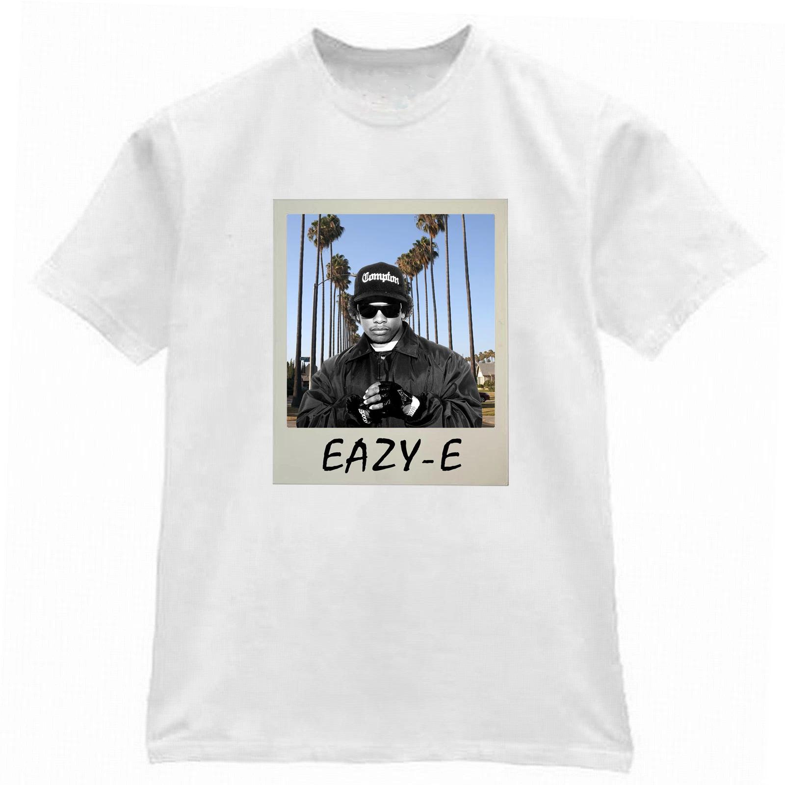 

Eazy-e from N.W.A White T-Shirt High Quality! West Coast CPT Compton OG LA Cali 4XL