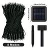 50/100 LEDs Solar Twinkling Fairy Lights 8 Modes LED String Lights Outdoor 23/39FT for Garden Party Decoration Ambient Lighting