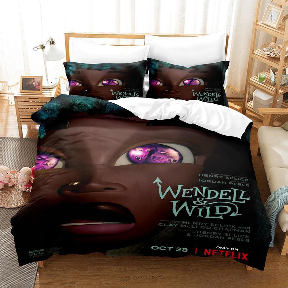 

New Wendell Wild Comedy Bedding Set Single Twin Full Queen King Size Bed Set Adult Kid Bedroom Duvet Cover Sets 3D Bed EU single(135x200cm)