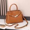 Light Luxury Top-layer Cowhide Kelli Bag Handbag Wedding High-end Trend Large Capacity Fashionable One-shoulder Cross-body