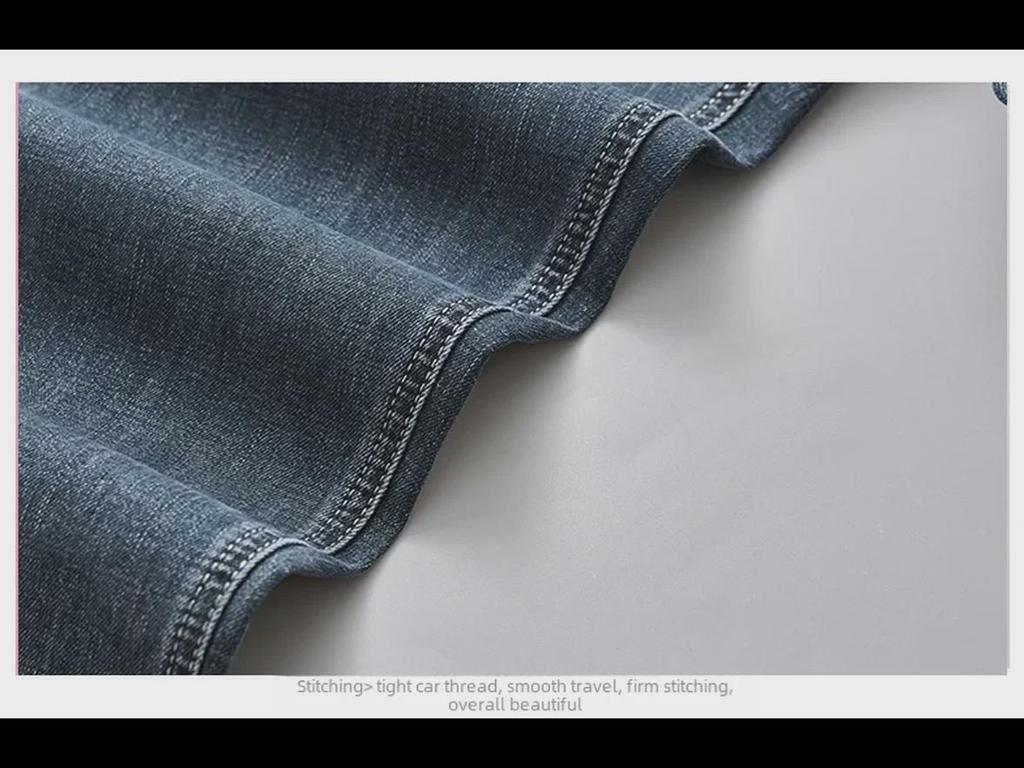 High-End Daniu Stretch Casual Jeans für junge Männer - Locker gerade, Retro-Waschung, Frühjahrs-Passform