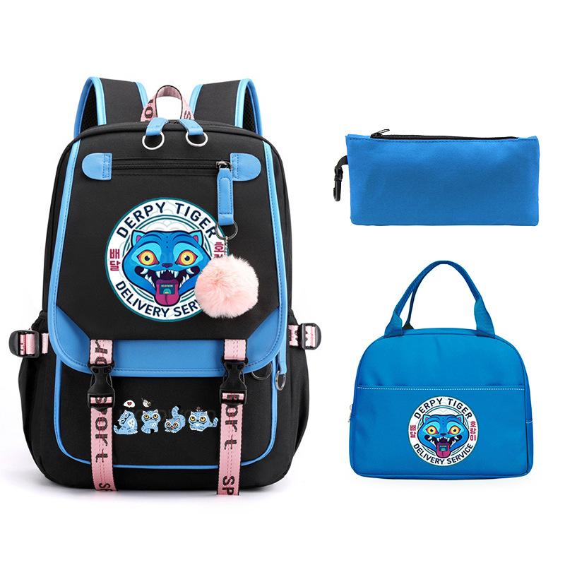 Animation Cartoon Peripheral Printing Children'S Backpack Male And Female Versatile Large-Capacity Student Schoolbag