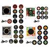 Vintage Style Desk Accessory Programmable Vinyl Record Player Fridge Magnet with 9 NFC Music Records, Retro Aesthetic Magnetic Office Atmosphere Decor
