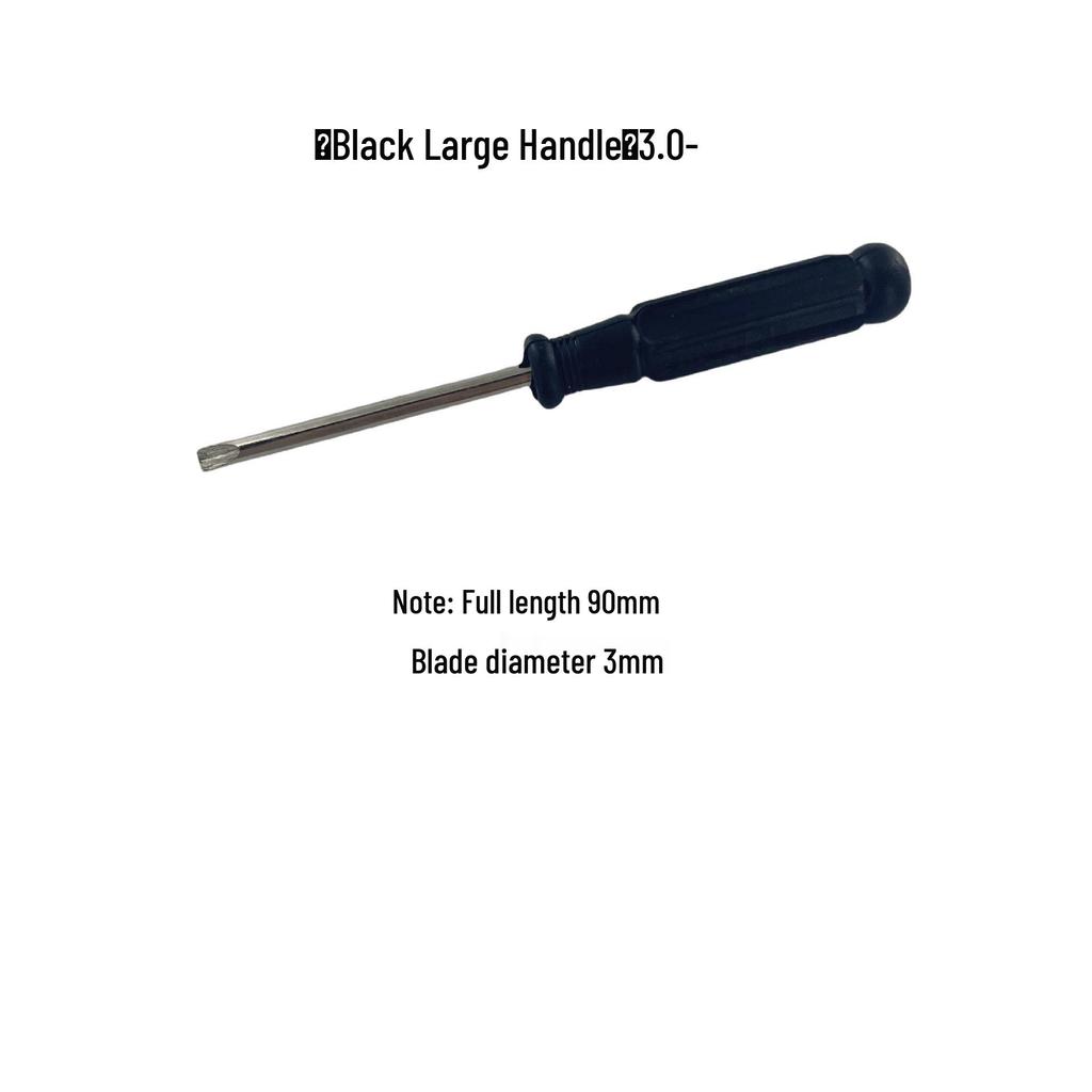 Black Handle Phillips/Slotted Screwdriver Set (2.0-5.0mm) for Toy and Small Appliance Repair