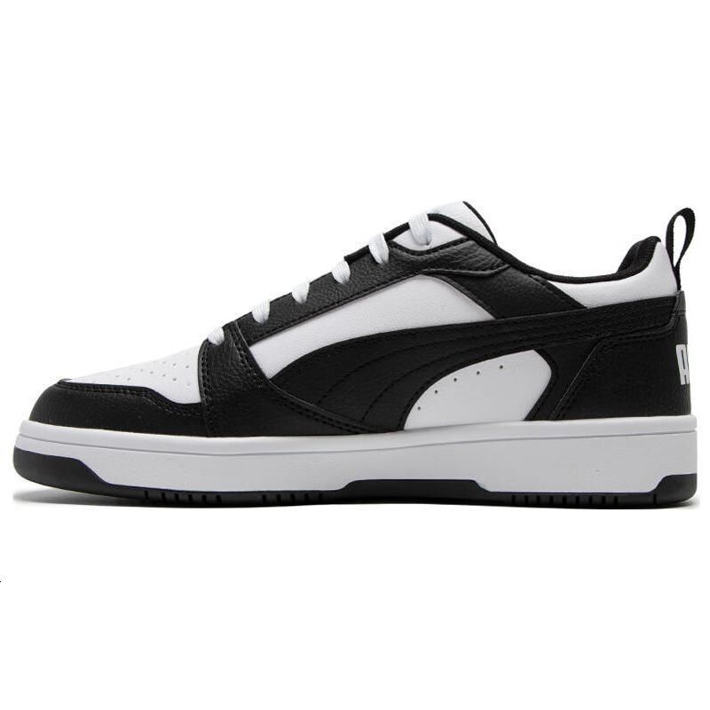 Puma Rebound V6 Low Unisex White Black Sneakers 392328-01 EU 41
