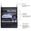 Faltbare dreilagige hängende Reise-Kulturtasche Kosmetik-Organizer Aufbewahrungstasche