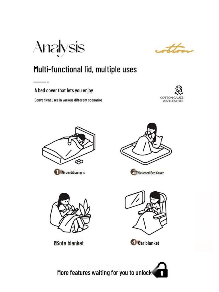 Class A Crinkled Gauze Cotton Children's Summer Quilt - Lightweight, Cooling, Machine Washable