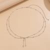 Sexy Double-Layer Body Chain for Women Girls Fashion Tassel Waist Chain Beach Party Jewelry Accessories