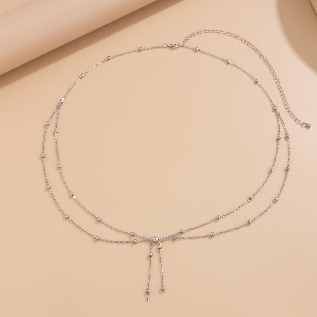 Sexy Double-Layer Body Chain for Women Girls Fashion Tassel Waist Chain Beach Party Jewelry Accessories