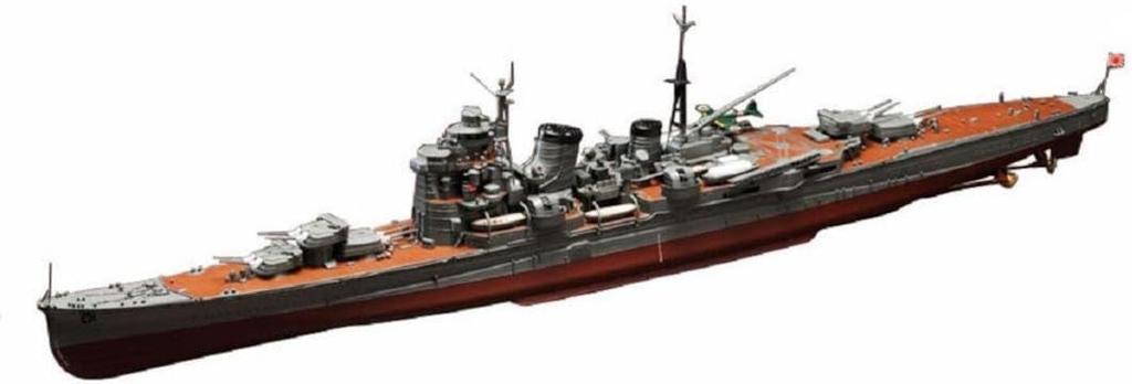 Aoshima Bunka Kyozaisha Ironclad Heavy Cruiser Nachi 1943 1/350 [Steel Ship]