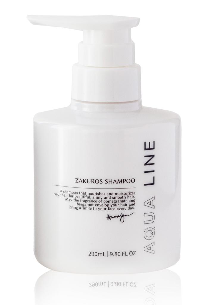 AQUA LINE Pomegranate Shampoo Pomegranate Earl Gray Scent 290ml Organic Amino Acid Perfume Shampoo Aqua Line (Pump Included) Additive-Free Non-Silicon