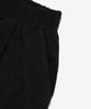 CARGOBROS Linen-Like Pintuck Wide Shorts (Black)