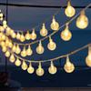 Colorful LED Solar String Lights for Outdoor Camping, Courtyard Atmosphere, and Christmas Decoration