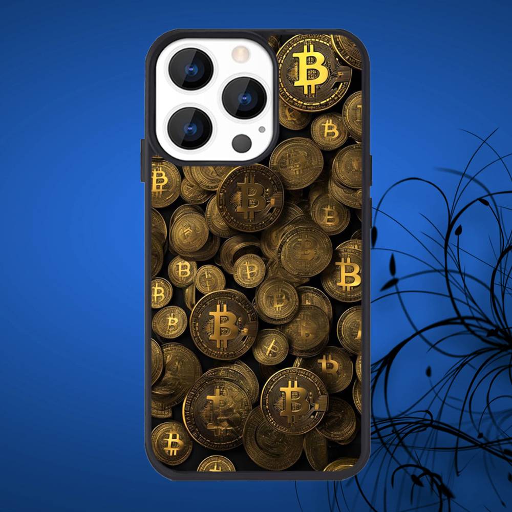 Bitcoin Phone Case For iPhone 16,15,14,13,12,11,Plus,Pro,Max Mini Magsafe Magnetic Wireless Charging