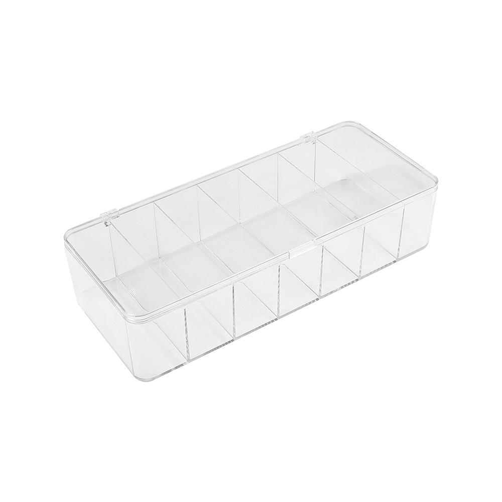 

Акриловый 7-секционный контейнер для хранения контактных линз с крышкой - Прозрачный и портативный