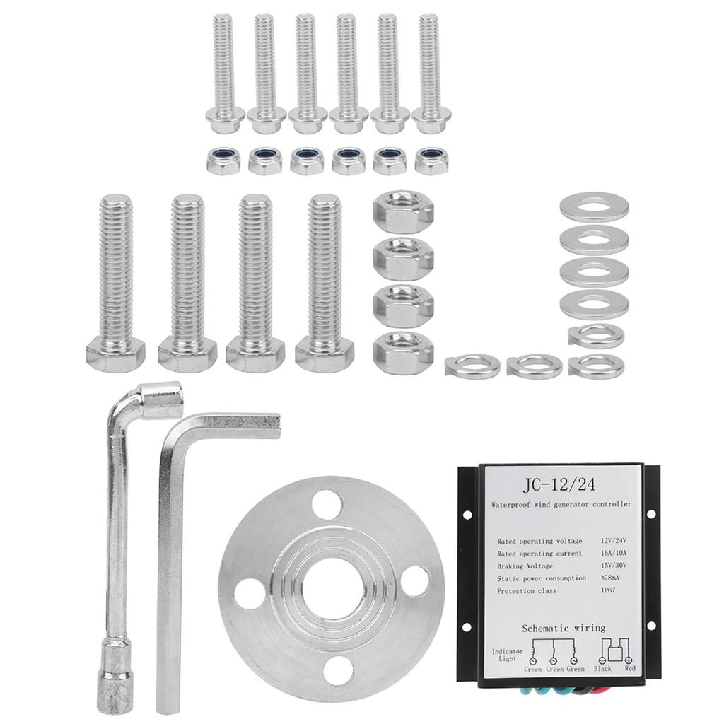 200W Wind Turbines Generator Kit 3 Blade Aerogenerator with Controller Accessory