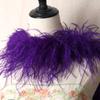 5-Layer Color Encrypted Bold Ostrich Feather Strip Latin Dance Dress Fashion Diy Handmade Clothing Accessories