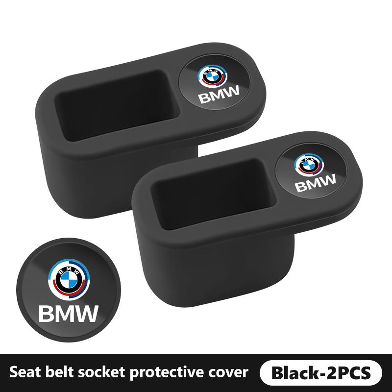 WSQK5 Car Seat Belt Base Protector Anti Scratch Cover Accessories For BMW 1 3 4 5 6 7 Series M X1 X3 Performance Alpina G20 F20