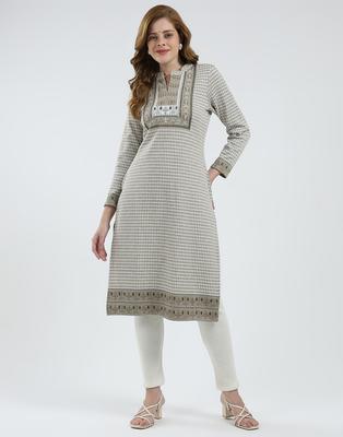 Women's Round Neck Full Sleeves Kurti
