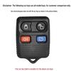 Gold Edge Car Key Case for Ford Lincoln Mercury (3/4 Button)