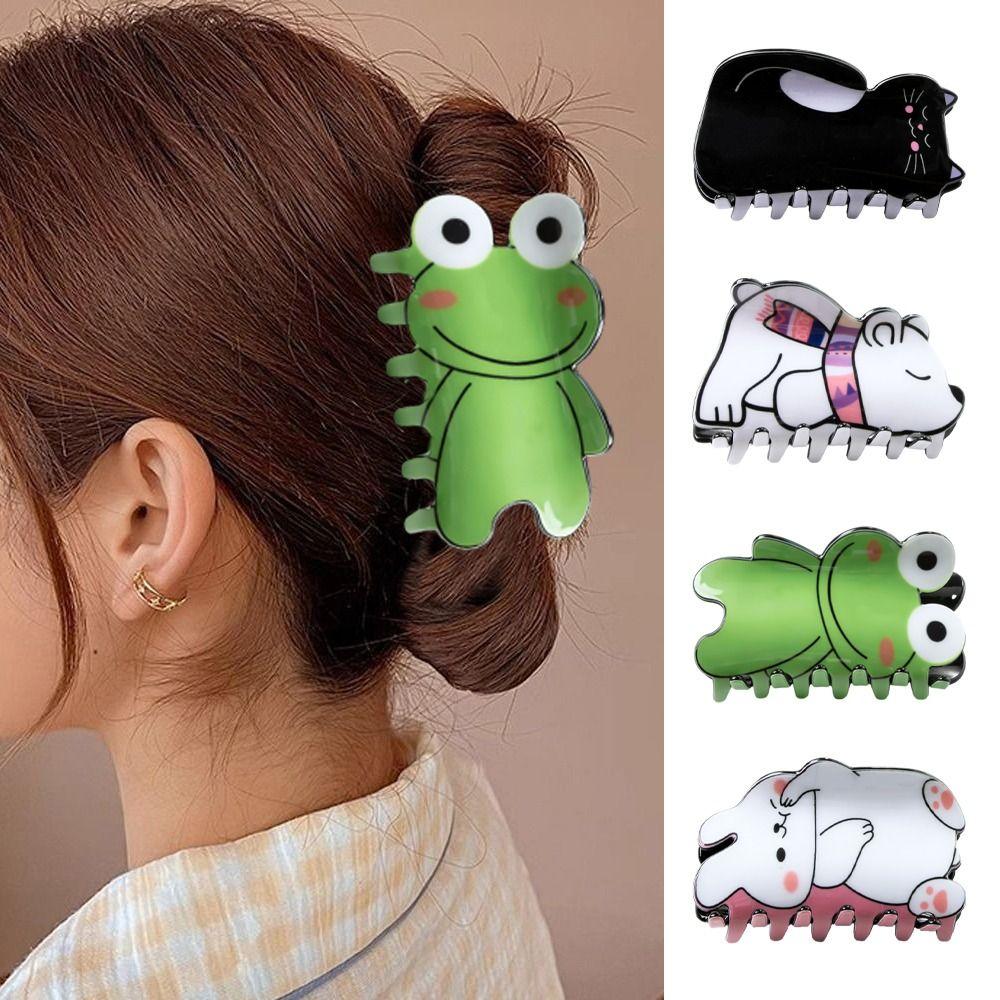 

Cat Frog Shark Clip Frog Cat Hair Clip Sweet Animal Hair Claw Wash Face